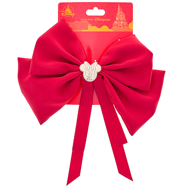 HKDL - 2026 Chinese New Year - Minnie red bow hair clip