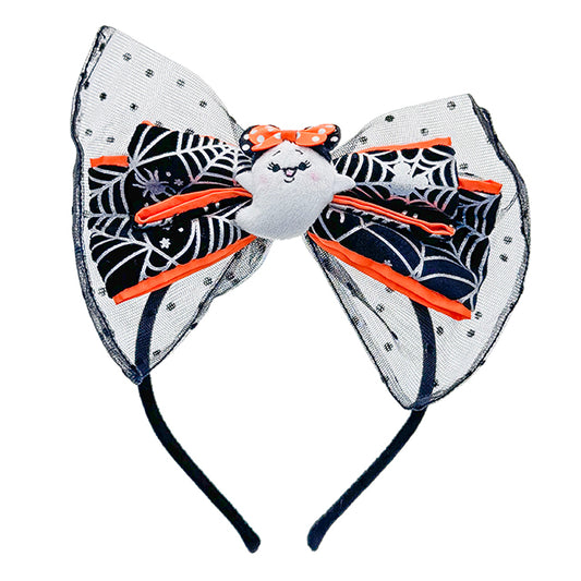 HKDL - 2025 “Halloween Party” - Minnie Mesh Bow Headband