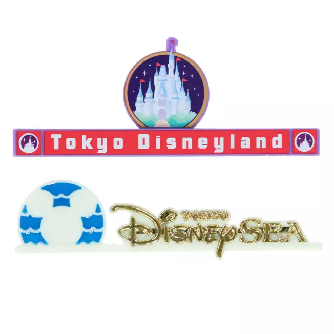 TDR - 2025 - Tokyo Disneyland logo magnet set