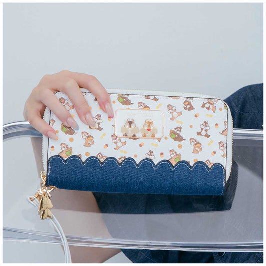 Disney Character - Chip n Dale Demin Collection - Long wallet