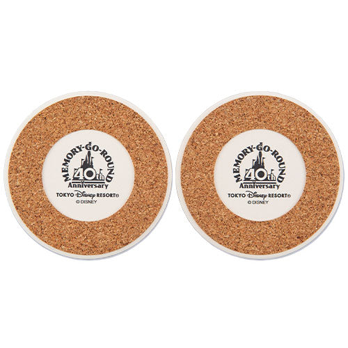 TDR - Disneyland 40th Anniversary MEMORY-GO-ROUND Collection - Coaster set