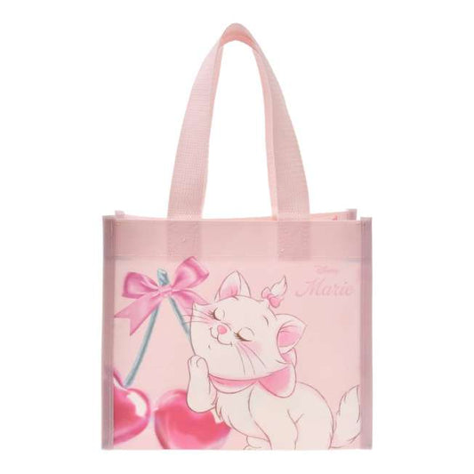 Pink tote bag with Minnie and Marie Aristocats on each side from Disney Store Japan.