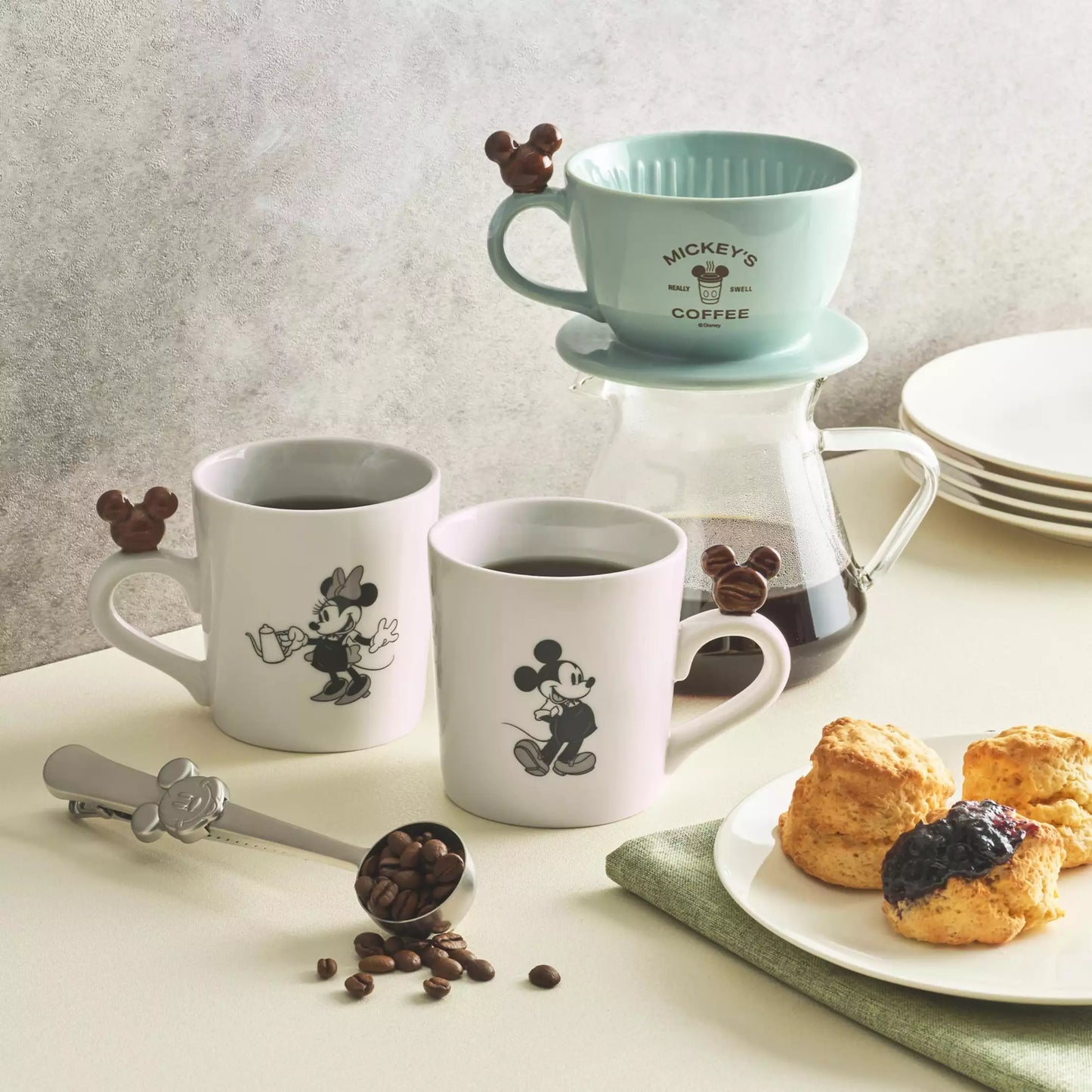 Disney Store Japan-Mickey's Coffee Life with Cafe-Coffee Dripper-LEALEA MART