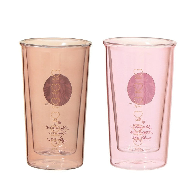 Japan Starbucks - Valentine's Day 2026 - 355ml pair glass