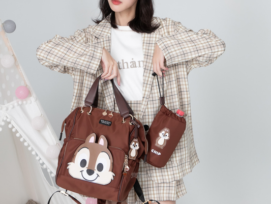 Disney Character Backpack with Water Bottle Bag