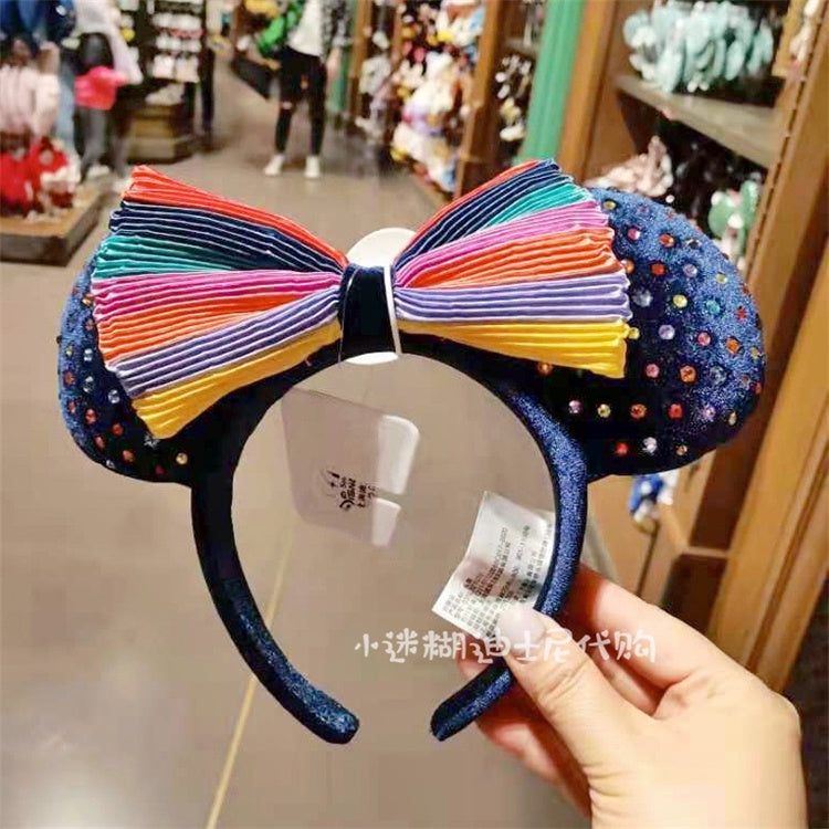 SHDL - Colorful Studded Ribbon ears / headban