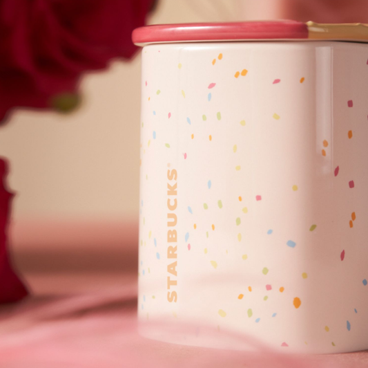 China Starbucks - 355ml Heart Mug with Lid