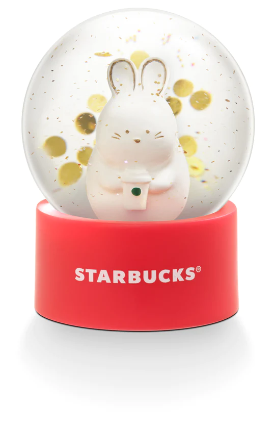 Hong Kong Starbucks - YEAR OF RABBIT SNOW GLOBE