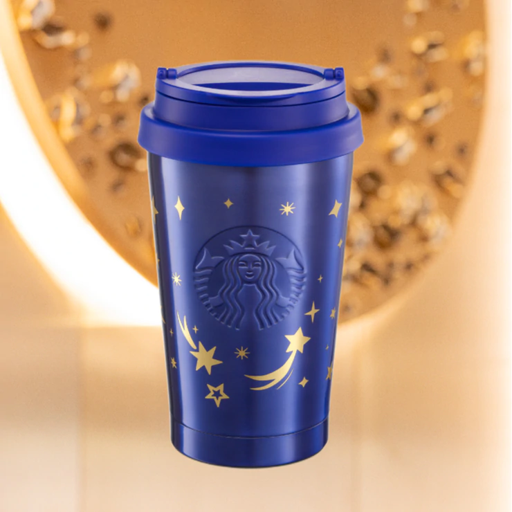 Hong Kong Starbucks - 12OZ NIGHT GLITTER SS TUMBLER 12OZ