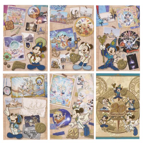 TDR - Disney Sea 20th anniversary - Postcard + memo pad set