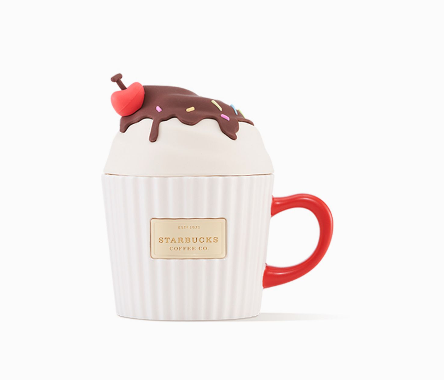 China Starbucks - 330ml Cupcake Mug with Lid