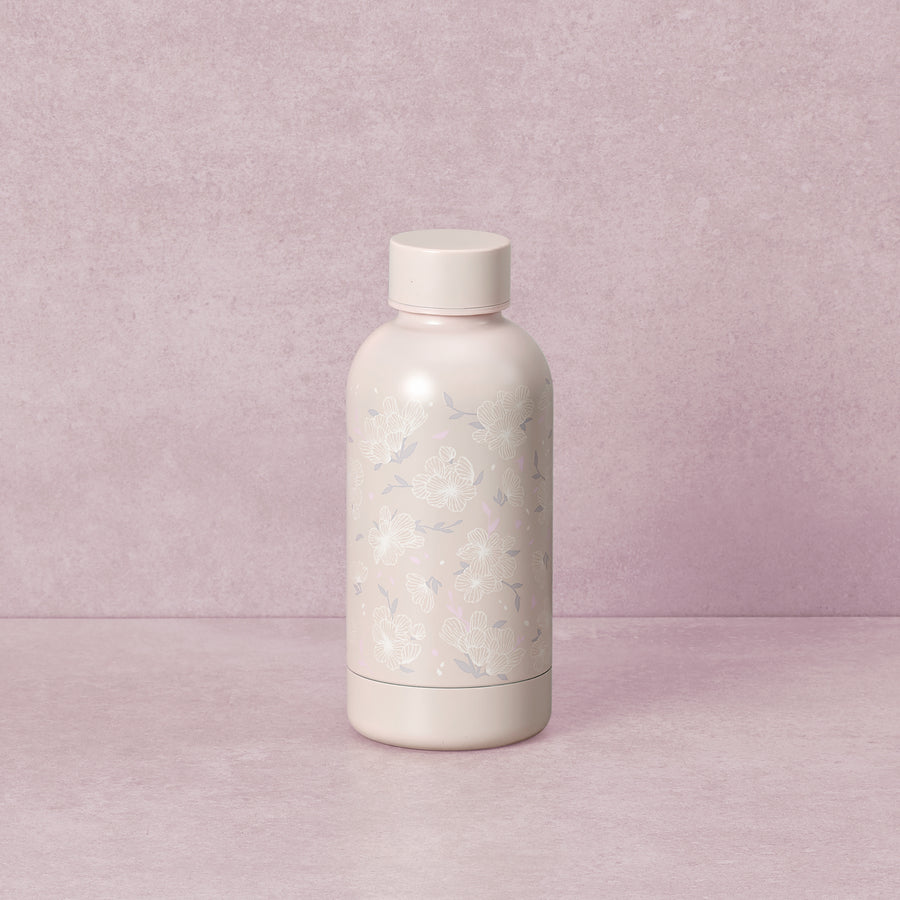 Hong Kong Starbucks Sakura Collection 2022 - 13OZ WHITE CHERRY BLOSSOM STAINLESS STEEL WATER BOTTLE