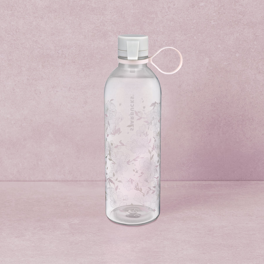 Hong Kong Starbucks Sakura Collection 2022 - 24OZ WHITE CHERRY BLOSSOM REUSABLE WATER BOTTLE