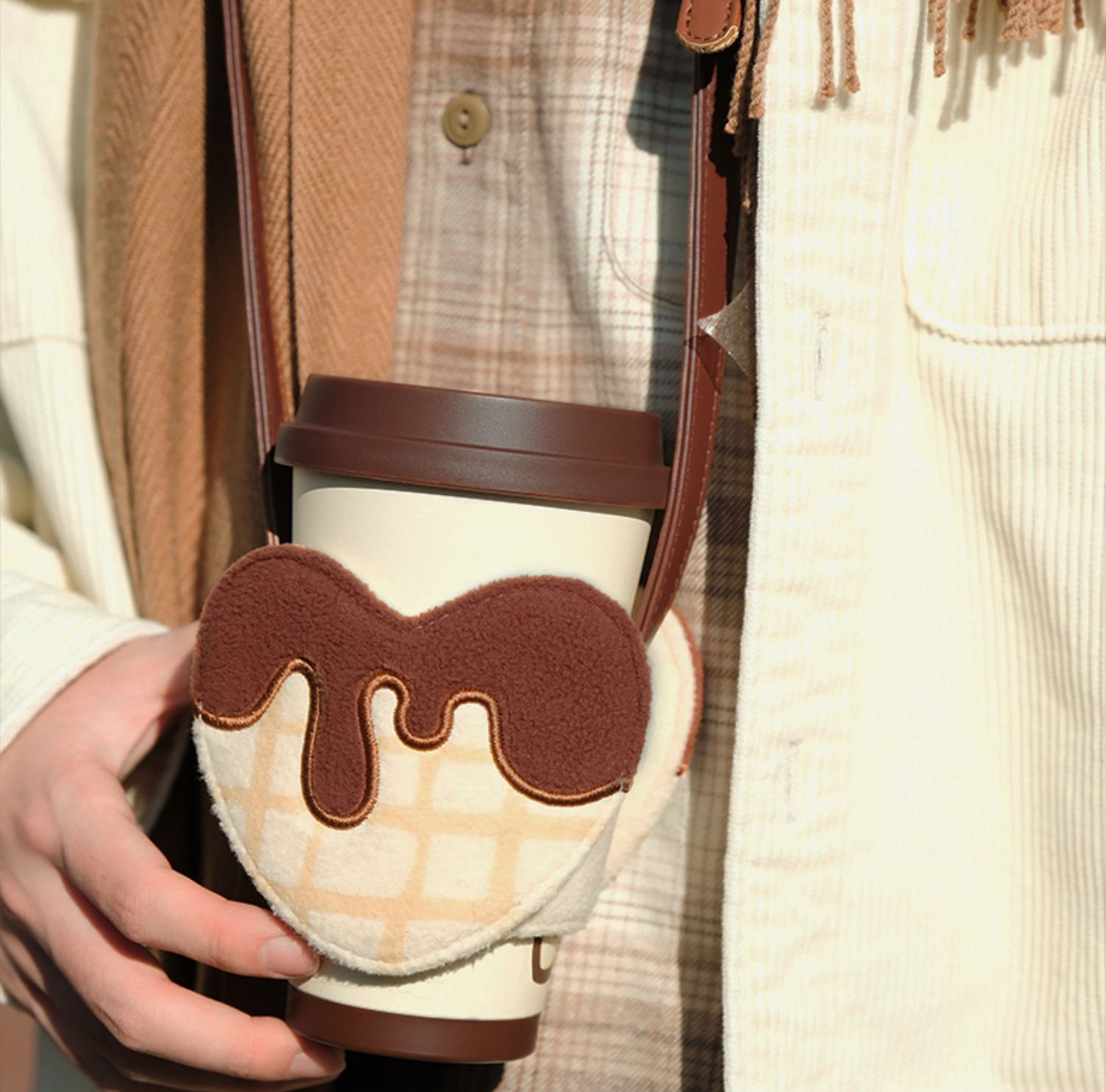 China Starbucks - 370ml Heart Biscuit Tumbler