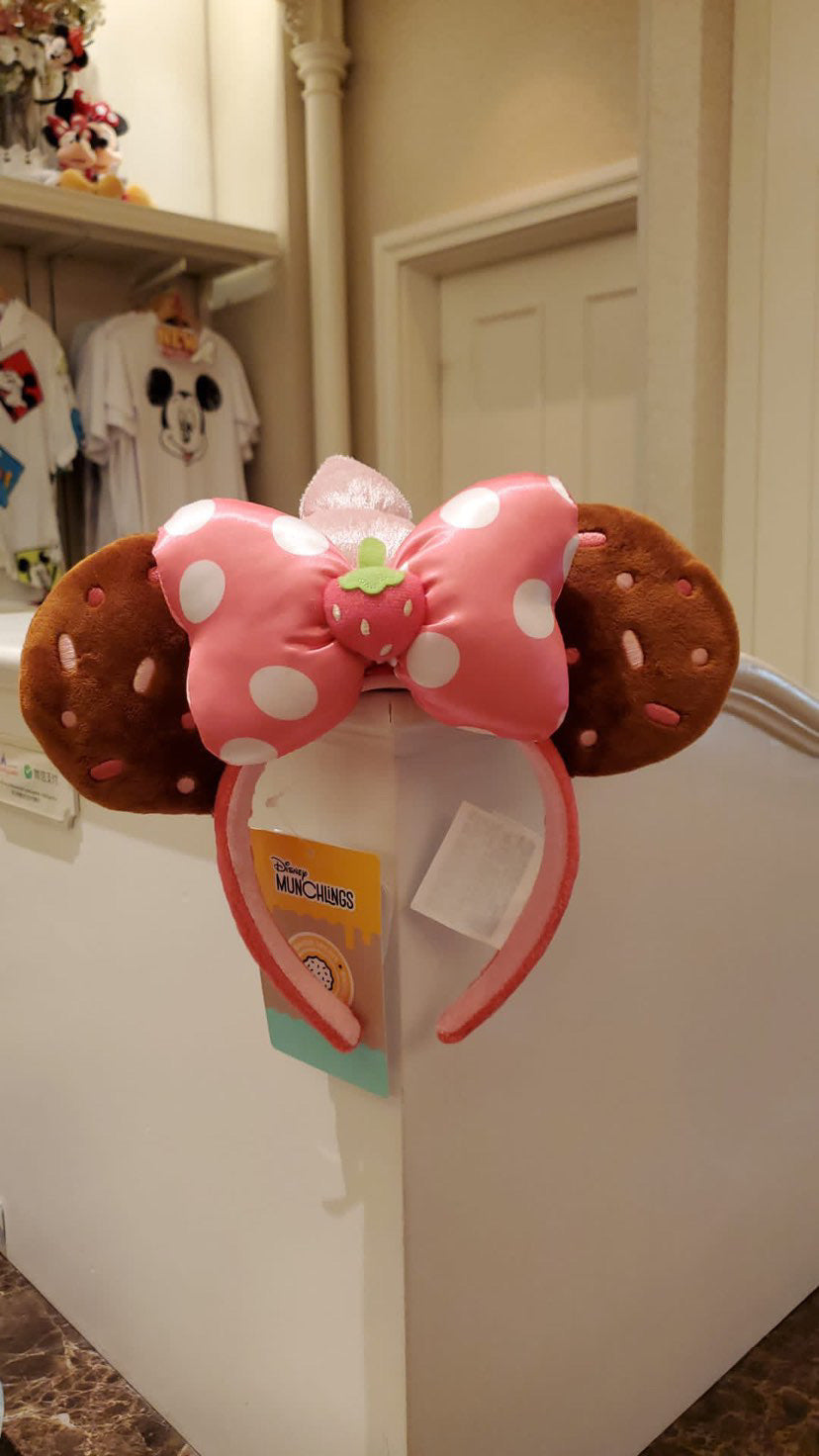 HKDL - Munchlings Strawberry ears / headband