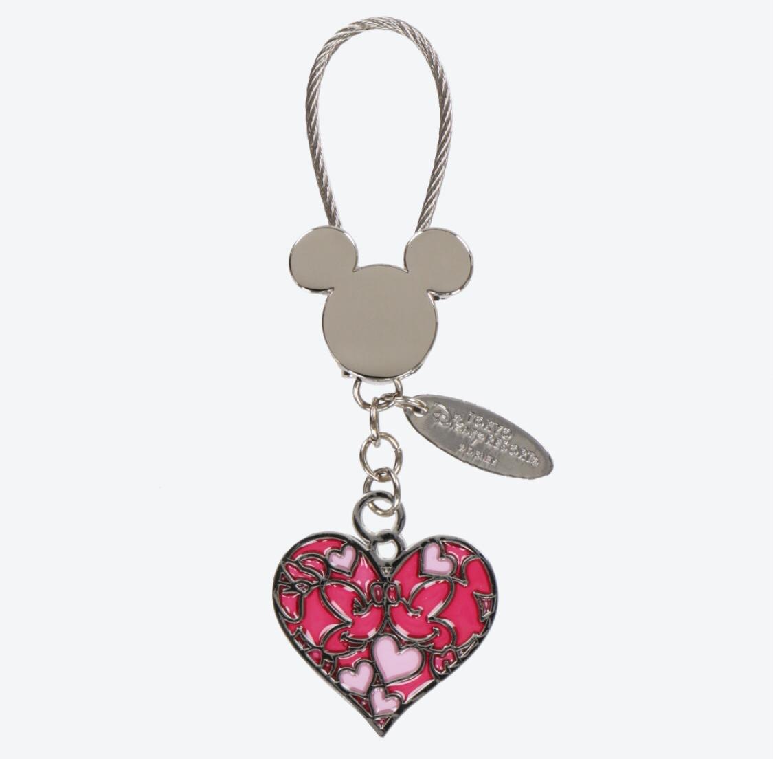 TDR - Mickey Minnie Stain Glass Keychain