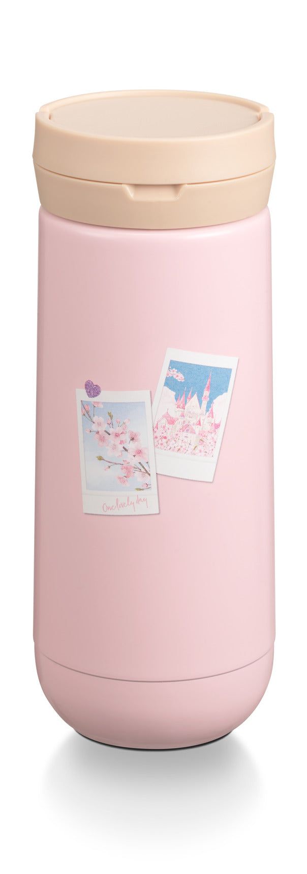 Hong Kong Starbucks - TUMBLER 12OZ SS CHERRY BLOSSOM STICKERS