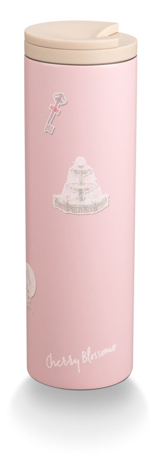 Hong Kong Starbucks - 16OZ CHERRY BLOSSOM DIARY STICKERS SS TUMBLER