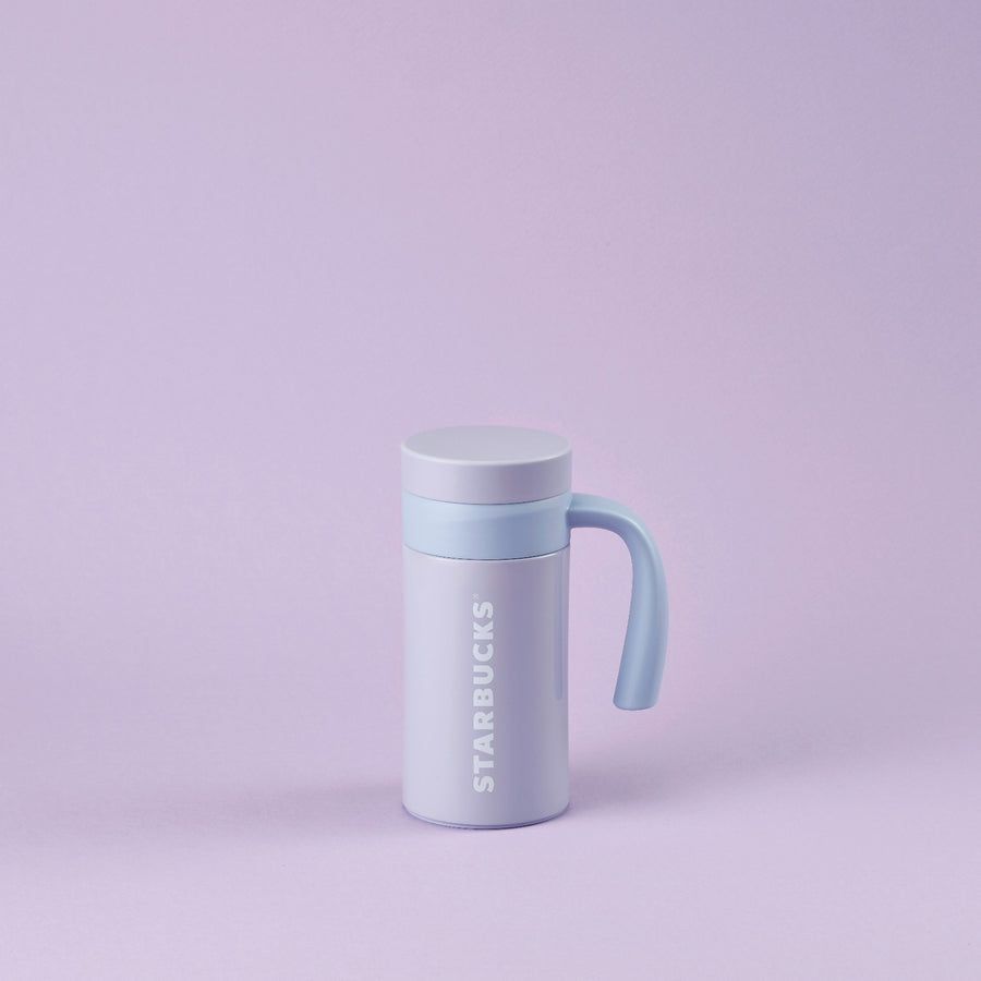 Hong Kong Starbucks - 12OZ PURPLE SS TUMBLER W/HANDLE
