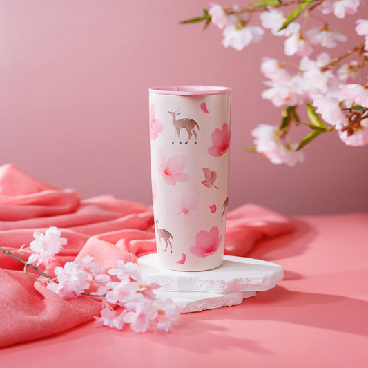 Hong Kong Starbucks - 2025 - MiiR 20OZ MILKY ISLAND CHERRY BLOSSOM STAINLESS STEEL TUMBLER