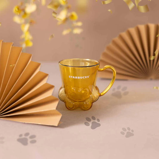Hong Kong Starbucks - 2026 - 15OZ CAT PAW GLASS