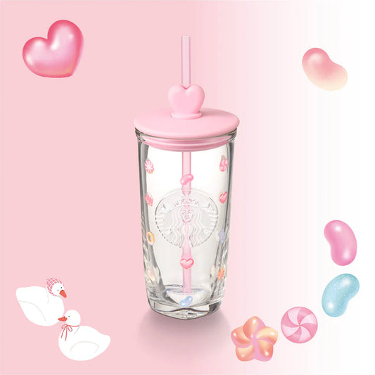 Hong Kong Starbucks - 2026 - 16OZ JELLY REGRIND GLASS COLD CUP