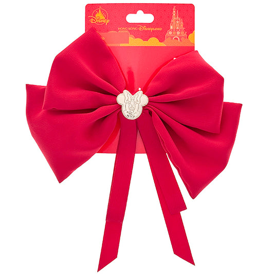 HKDL - 2026 Chinese New Year - Minnie red bow hair clip
