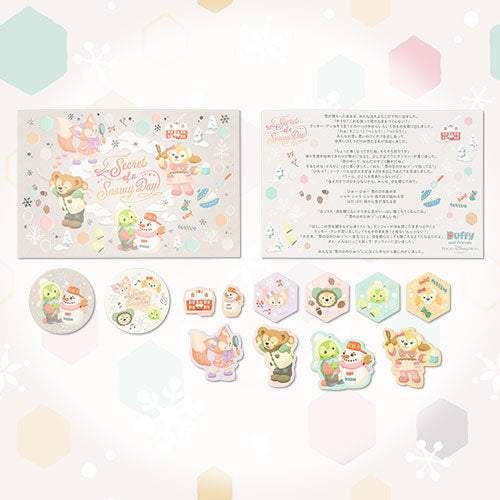 TDR - Duffy and friends Secret of Snowy Day 2025 - Postcard and seals