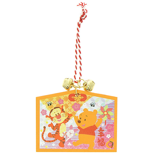 HKDL - Chinese New Year 2024 - Year of Dragon Winnie the Pooh Wooden Ema - Happiness