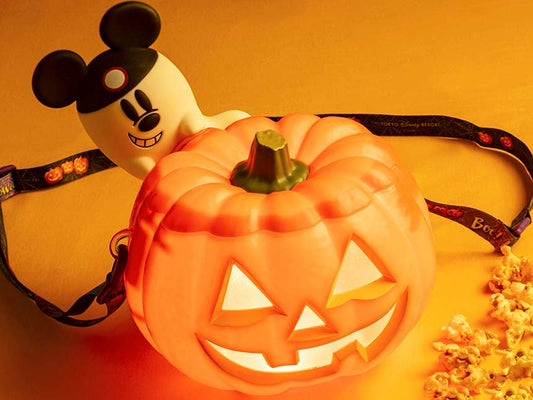 TDR - Halloween 2023 - Light-up Pumpkin Popcorn Bucket