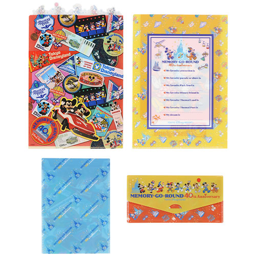 TDR - Disneyland 40th Anniversary MEMORY-GO-ROUND Collection - Clear file set