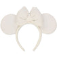 TDR - White Demin Minnie Headband / Ears