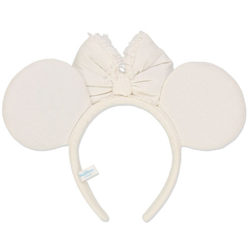 TDR - White Demin Minnie Headband / Ears