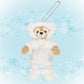 TDR - Duffy and friends White Wintertime Wonders Collection - Plush keychain