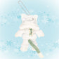 TDR - Duffy and friends White Wintertime Wonders Collection - Plush keychain