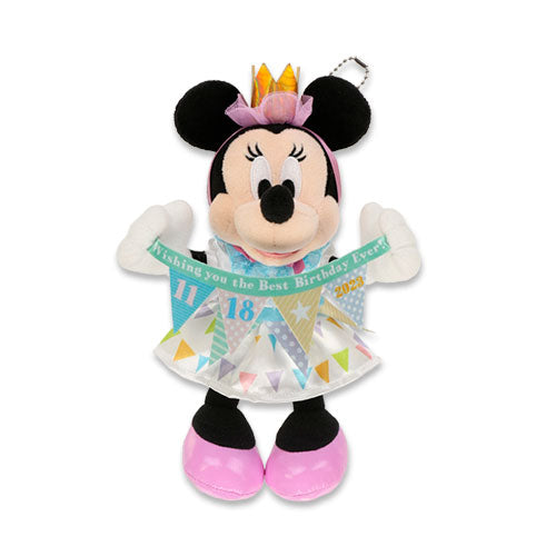 TDR - Minnie Mouse Birthday Plush Keychain