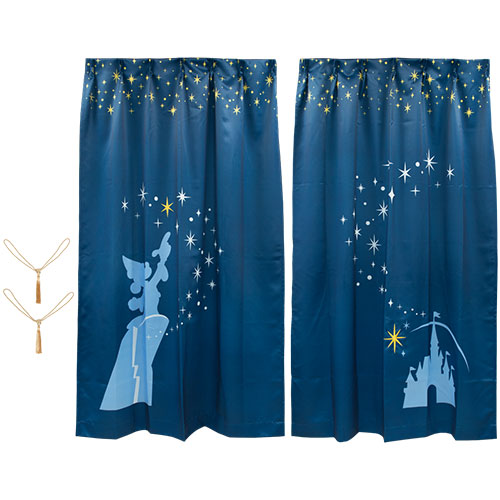 TDR - Sorcerer Mickey - Curtain set (100cm x 200cm)