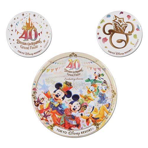 TDR - Disneyland 40th Anniversary DREAM-GO-ROUND Collection - Badge set