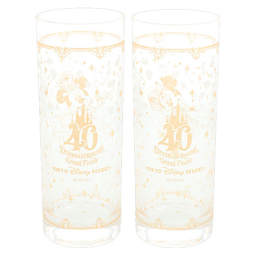 TDR - Disneyland 40th Anniversary DREAM-GO-ROUND Collection - Glass set