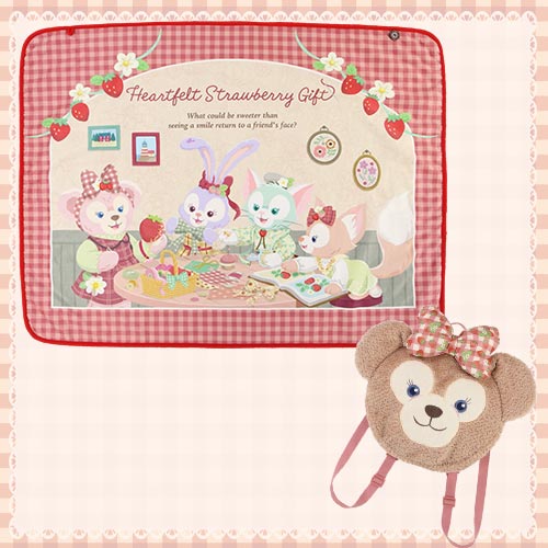 TDR - Heartfelt Strawberry Gift Collection - Blanket with backpack