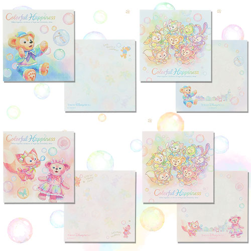 TDR - Duffy and friends 20th anniversary "Colorful Happiness" - Memo set