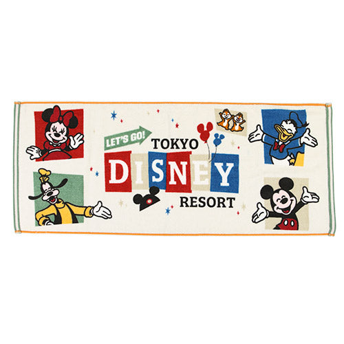 TDR - Let's Go Tokyo Disney Resort Collection -Face Towel