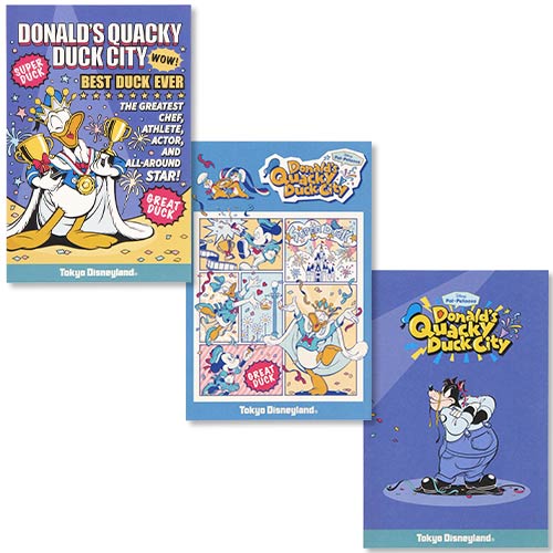 TDR - Donald's Quacky Duck City - Postcard set