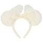 TDR - White chiffon ears / headband