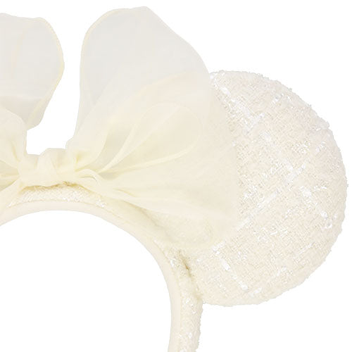 TDR - White chiffon ears / headband