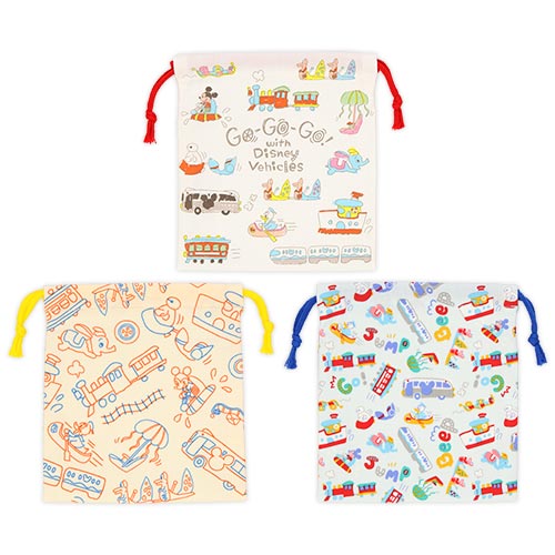 TDR - Go-Go-Go! with Disney Vehicles Collection - Pouch set