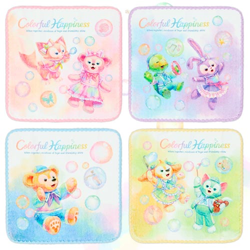 TDR - Duffy and friends 20th anniversary "Colorful Happiness" - Mini towel set