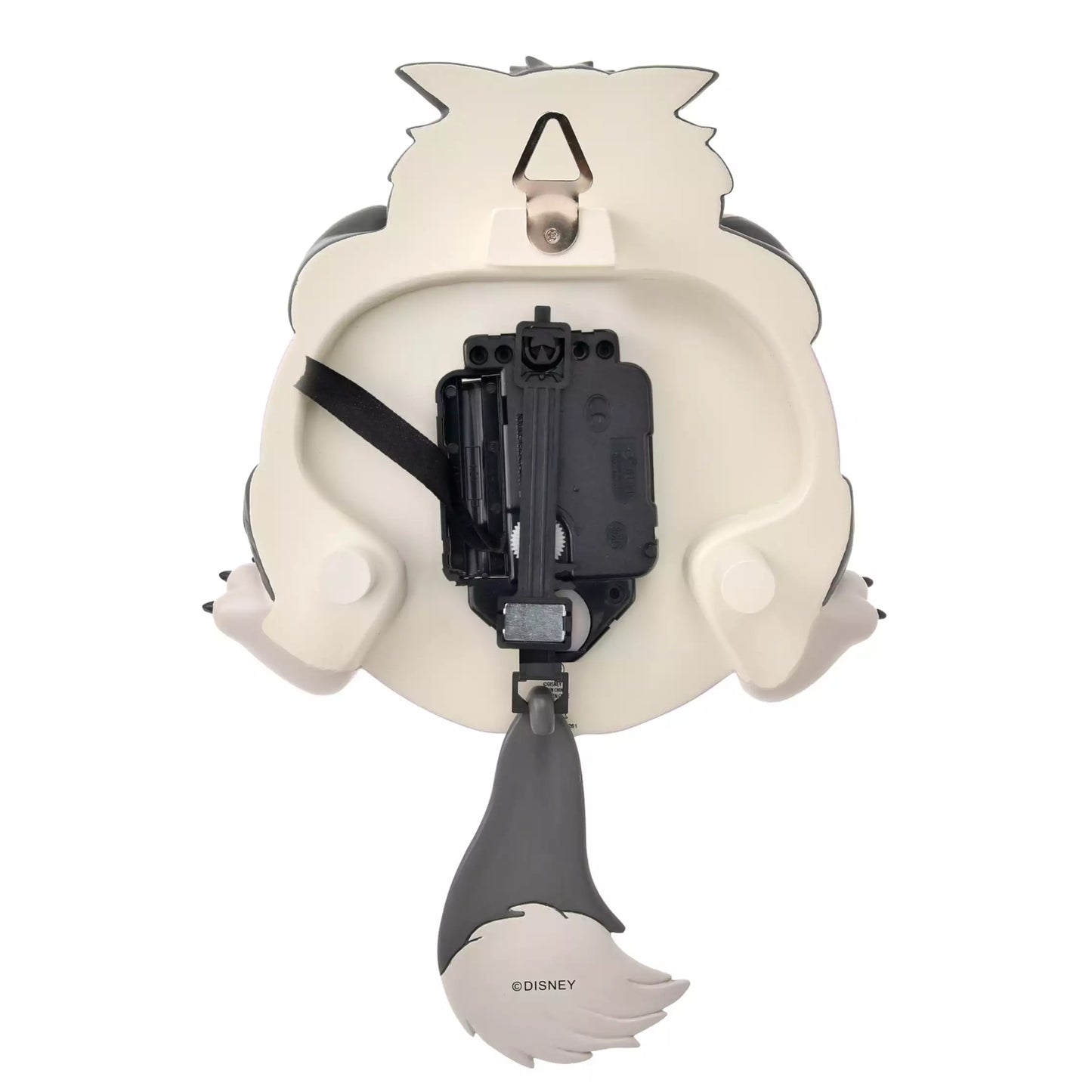 Disney Cat Day 2026 home decor item. High-quality lifestyle goods featuring a sophisticated 'chic antique' Disney Cat design. Perfect for adult Disney fans and cat lovers. Lucifer Wall Clock.