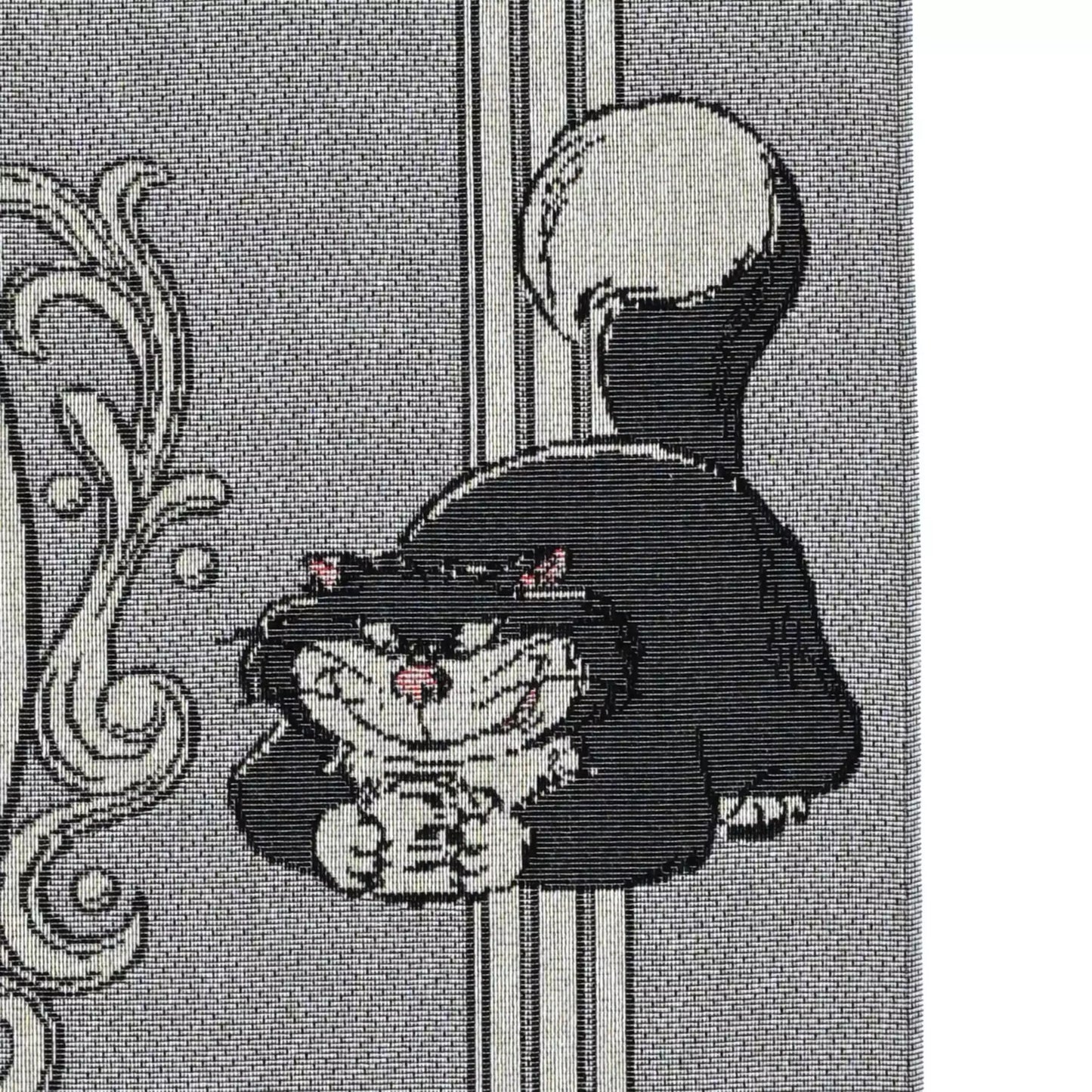 Blanket from the Disney Cat Day 2026 collection. Gray blanket featuring Lucifer, Jaq and Gus in a various adorable positions. Exclusive Japanese Disney merchandise celebrating February 22nd.