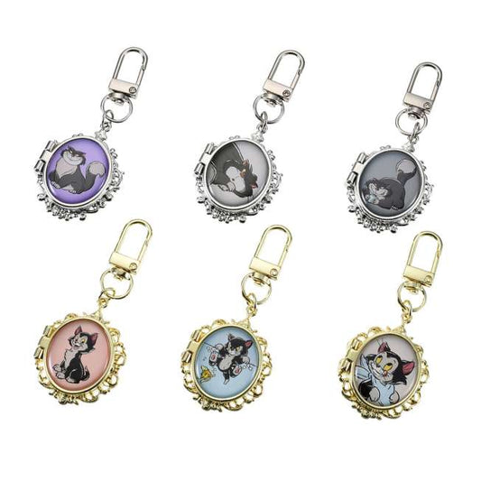 Disney Cat Day 2026 Secret Blind Box package. A mystery collectible item containing one of several Disney Cat characters like Lucifer, Figaro, or the Aristocats. The packaging features a vintage book illustration style.